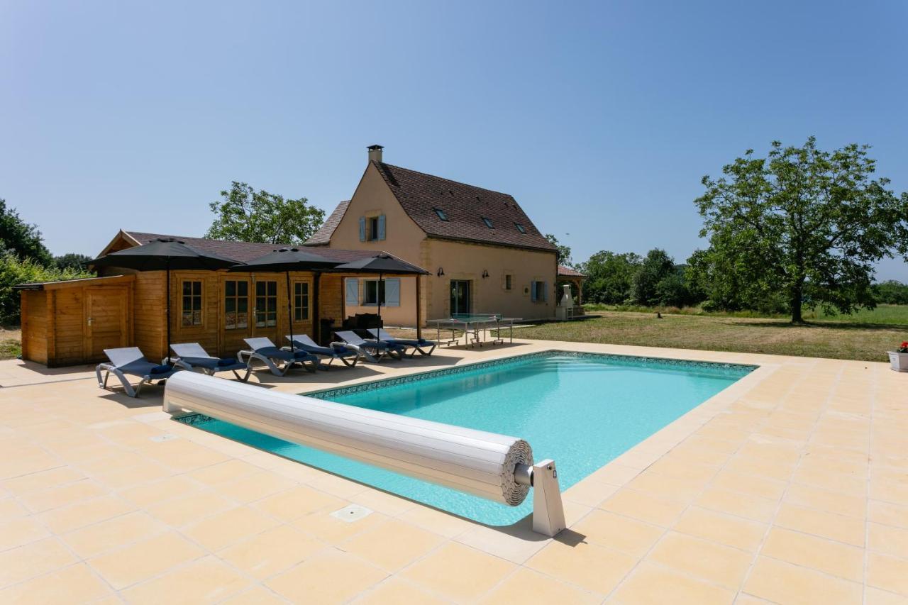 Luxury 3 Bed Home With Heated Swimming Pool Air Con And Boules Pitch Salignac-Eyvigues Buitenkant foto